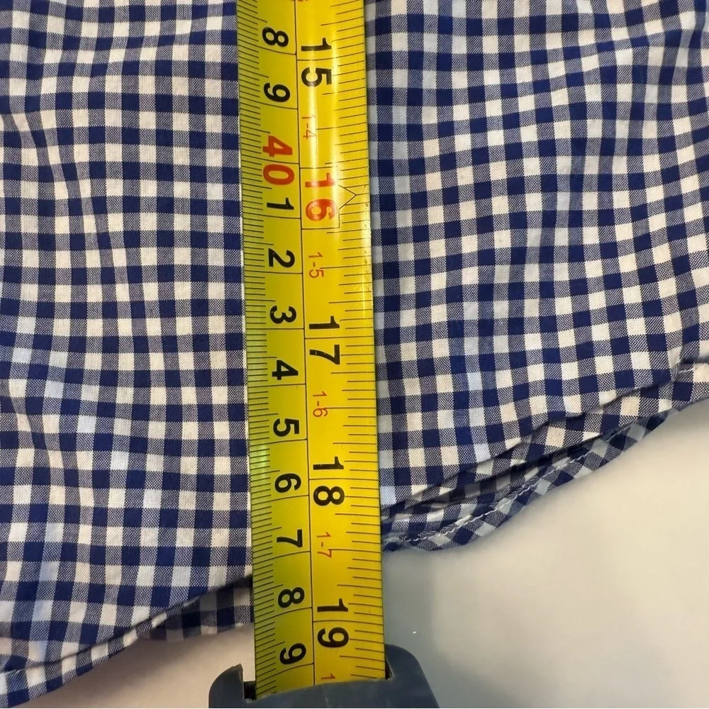 Ralph Lauren Boys Zip Up Blue Jacket & Blue Check Shirt Sz 6, 2 Pcs Set